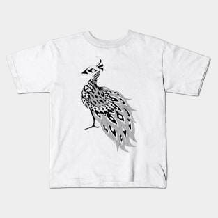 light peacock ecopop Kids T-Shirt